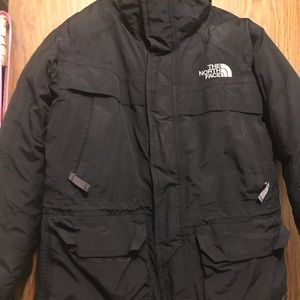 Black Kids North face coat. Preferably for ages 10~12.